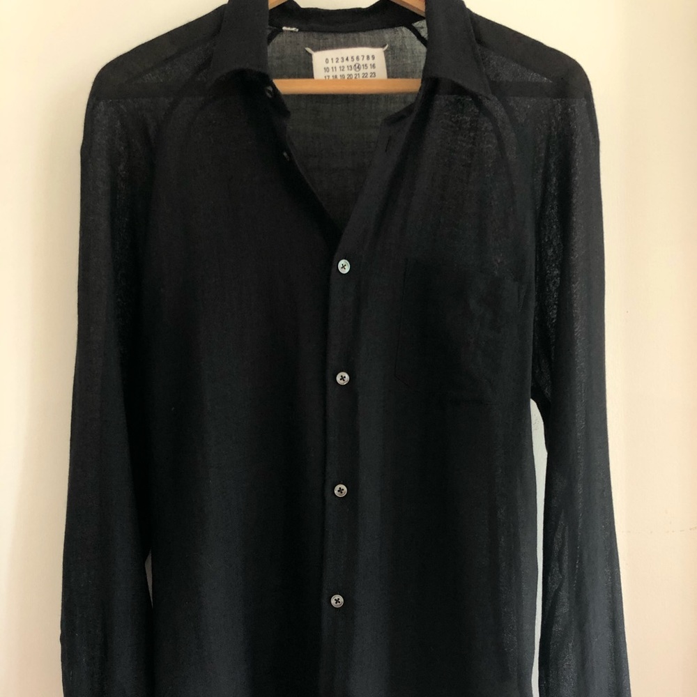 Martin Margiela Wool/Silk Button Down Shirt